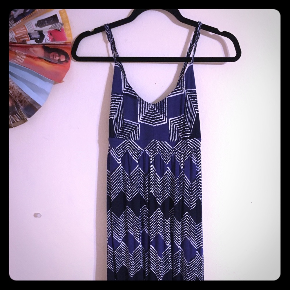 Loft cross back maxi dress